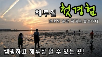 캠핑 해루질 가능한 곳, 충남 태안 솔향기길 캠핑장, 꾸지나무골 해수욕장 바다캠핑, 해루질  가볼만한 곳 정보