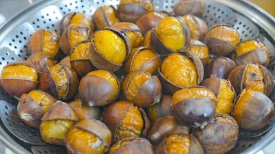 밤 알맹이만 쏙 빠지게 쉽게 까는 방법 및 밤 케이크 만드는 쉬운 레시피 요리법 정보 [쿤키친]